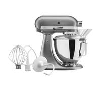 KitchenAid Classic Batidora Amasadora 4.3L, 10 Velocidades con Arranque Suave, Pala, Gancho y Varilla, Acción Planetaria, 59 Puntos de Contacto, Contour Silver