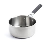 KitchenAid Classic Stainless Steel Cacerola de Acero Inoxidable de 3 Capas de 18 cm/2.1 Litro, Clad, Inducción, Apta para Horno, Mango Stay-Cool, Plata