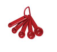 KitchenAid, Cucharas Medidoras, Juego de 5 cucharas Nido Aptas para Lavavajillas, Rojo Imperio