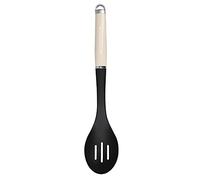KitchenAid Cucharón de Rejilla de Cocina con Mango Ergonómico, Negro y Beige