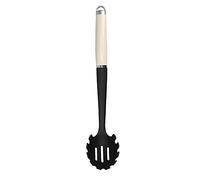 KitchenAid Cucharón de Rejilla para Servir con Mango Ergonómico, Negro y Beige
