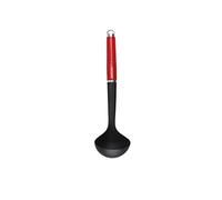 KitchenAid Cucharón Hondo de Cocina con Mango Ergonómico, Negro y Rojo