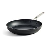 KitchenAid Forged Hardened Sartén de 28 cm cerámica anodizada dura forjada sin PFAS, antiadherente, apta para inducción, apta para horno hasta 220 °C, lavavajillas, negro