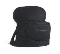 KITCHENAID Funda para batidora de pie sólida con cabezal inclinable y bolsillo de almacenamiento, acolchada, 100% algodón, negro ónix, 14.4 x 18 x 10 pulgadas
