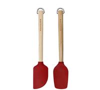KitchenAid Juego de 2 espátulas de madera de abedul, color rojo imperio