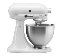 KitchenAid 5K45SSEWH Batidora de varillas 275 W Metálico, Blanco