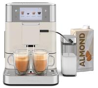 KitchenAid KES8558PL, máquina de café espresso totalmente automática con accesorio de leche y opciones de leche a base de plantas, color blanco porcelana