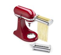 KitchenAid KSMPCA Juego de accesorios para cortador de pasta (2 piezas), talla ϊnica, plateado