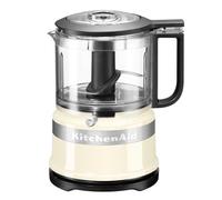 KitchenAid Mini Procesador de Alimentos 830ML, Picadora Eléctrica Compacta con 2 Velocidades y Pulso, Ligera y Fácil de Limpiar, Crema Almendra