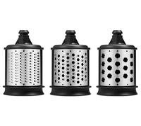 KitchenAid Pack Extensión Rallador de Verduras, Incluye Tambores para Puré, Juliana y Rallado Fino, Compatible con el Accesorio Cortador y Rallador KitchenAid