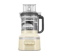 KitchenAid Procesador de Alimentos 3.1L, ExactSlice Cortadora Ajustable, Kit Dados, Ralla, Pica y Amasa, 7 Accesorios, 3 Velocidades y Pulso, Motor Potente, Bol Apto Nevera, Almond Cream