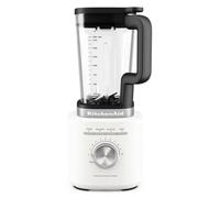 KitchenAid Pure Power Blender 5KSB2071, porcelana blanca | Tarro de vidrio de 1,85 L, motor de 1200 W, 10 velocidades, cuchillas asimétricas para triturar hielo