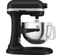 KitchenAid Robot de Cocina - Artisan - Batidora amasadora multifunción con bol elevable de Acero Inoxidable 5,6 L - Batidora de repostería con 4 accesorios - Negro mate