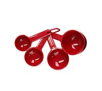 KitchenAid Tazas Medidoras, Juego de 4 Tazas Aptas para Lavavajillas - Rojo Imperio