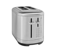 KitchenAid Tostadora 2 Rebanadas, Ranuras Extra Anchas para Pan Artesanal y Bagels, 7 Niveles de Dorado, Funciones Bagel/Descongelar/Recalentar, Palanca Alta, Cuerpo Todo Metal, Acero Inoxidable