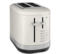 KitchenAid Tostadora 2 Rebanadas, Ranuras Extra Anchas para Pan Artesanal y Bagels, 7 Niveles de Dorado, Funciones Bagel/Descongelar/Recalentar, Palanca Alta, Cuerpo Todo Metal, Blanco Porcelana
