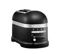 KitchenAid Tostadora de Pan con Doble Ranura Ancha - Artisan - Para Diferentes Tipos de Pan - 7 Niveles de Tostado - Con Rejilla para Sándwiches - Negro