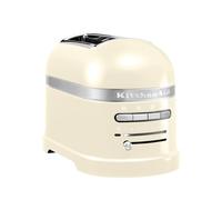 KitchenAid Tostadora de Pan con Doble Ranura Ancha - Artisan - Para Diferentes Tipos de Pan - 7 Niveles de Tostado - Con Rejilla para Sándwiches - Crema