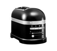 KitchenAid Tostadora de Pan con Doble Ranura Ancha - Artisan - Para Diferentes Tipos de Pan - 7 Niveles de Tostado - Con Rejilla para Sándwiches - Negro onix