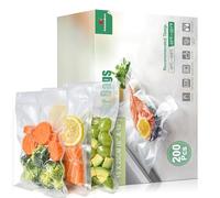 KitchenBoss Bolsas Vacio Alimentos 200 Pcs 15 x 25 cm
