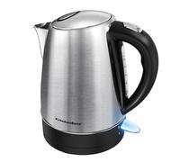 KitchenBoss Hervidor de Agua Eléctrico:Hervidore Agua Electrico 1,7L, Hervidor de Agua Acero Inoxidable con Lndicador Luminoso y Filtro Extraíble, Ebullición Rápida 2100W, Apagado Automático
