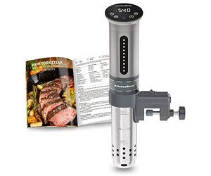 KitchenBoss - Olla al vacío, 1100 W, IPX7 impermeable, calculadora de inmersión de cocina, termostato ajustable para un control preciso de la temperatura