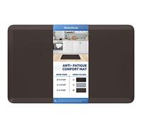 KitchenClouds Tapete de cocina acolchado antifatiga, 17 x 28 pulgadas, alfombras y tapetes de cocina antideslizantes, tapetes de cocina impermeables para suelo, tapete de escritorio de pie cómodo para