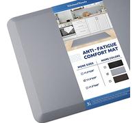 KitchenClouds Tapete de cocina acolchado antifatiga, 17 x 39 pulgadas, alfombras y tapetes de cocina antideslizantes, tapetes de cocina impermeables para suelo, tapete de escritorio de pie cómodo para