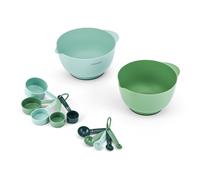 Kitchencraft 12-piece mixing bowl & measuring set, 2 stackable mixing