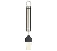 KitchenCraft Brocha profesional de nylon para empanar y glasear, acero inoxidable, 20 cm, plateada