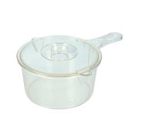 KitchenCraft Cacerola y tapa para microondas, cacerola para microondas de plástico sin BPA, 900 ml, transparente