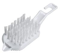 KitchenCraft Cepillo para verduras, Cepillo de plástico para verduras, cerdas duraderas y gancho, 15 x 6 cm (6 x 2,5''), blanco