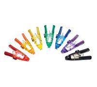 KitchenCraft Clips magnéticos de plástico para bolsas / Soportes para notas - Colores surtidos (paquete de 7)