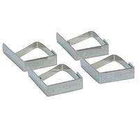 KitchenCraft Pinzas de acero inoxidable para manteles, 5 x 4 cm (juego de 4)
