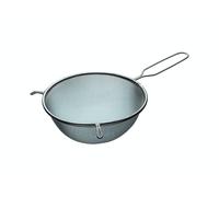KitchenCraft Tamiz grande con asa de 20 cm, de metal recubierto de estaño, para hornear y cocinar, plateado