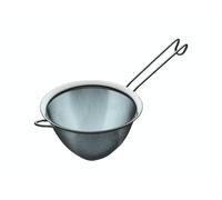 KitchenCraft Tamiz cónico de malla fina de acero inoxidable, 18 cm (7"), plateado