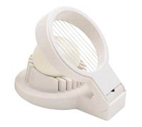 KitchenCraft Cortador de Huevos, Cortador de Huevos Multifuncional, Plástico con Alambre de Acero Inoxidable, 12 x 9 x 4 cm, Blanco