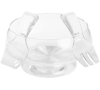 KitchenCraft Ensaladera Picnic con Servidor y Compartimento para Hielo, Acrílico, 25 cm