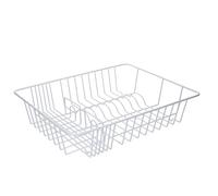 KitchenCraft Escurridor de Platos de Rejilla de Acero con Recubrimiento de Plástico 45 x 36 cm Blanco
