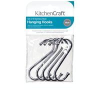 Kitchencraft ganchos de metal cromado en forma de s para colgar utensi