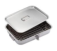 KitchenCraft Home Made Ahumador Casero de Acero Inoxidable 37.5 x 27 x 6.7 cm