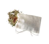 KitchenCraft Home Made Pack de Bolsitas Reutilizables para Especias de Lino 4 Unidades 6 x 5 cm