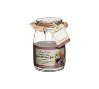 KitchenCraft Home Made Tarro Cierre con Palanca, Metal, Blanco, 17x10x17 cm