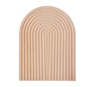 KitchenCraft Idilica Tabla de Cortar de Madera de Haya, Tabla de Cortar Reversible 2 en 1 y Tabla de Presentación con Forma Geométrica para Queso, Embutidos y Postres, 23 x 32cm