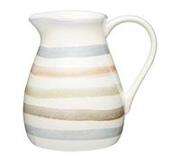 KitchenCraft - Jarra de leche de Cerámica a Rayas, Classic Collection, 500 ml
