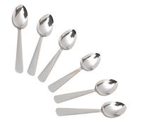 KitchenCraft Juego de 6 Cucharillas de Café de Acero Inoxidable, 14 cm, Juego de 6, Plateado
