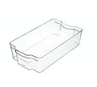 KitchenCraft Caja de plástico grande para guardar cosas de cocina, 37,5 x 21 x 10 cm (15" x 8,5" x 4") - Transparente