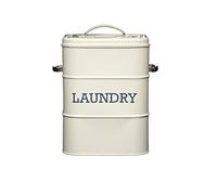 KitchenCraft Living Nostalgia Caja para Jabón en Polvo de Lavadora 34 x 21.5 x 25 cm Beige