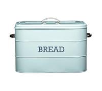 KitchenCraft Living Nostalgia Panera Metálica Vintage 34 x 21.5 x 25 cm, Azul