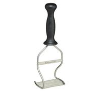 KitchenCraft Pasapurés ergonómico de acero inoxidable, 27 cm (10,5, Negro